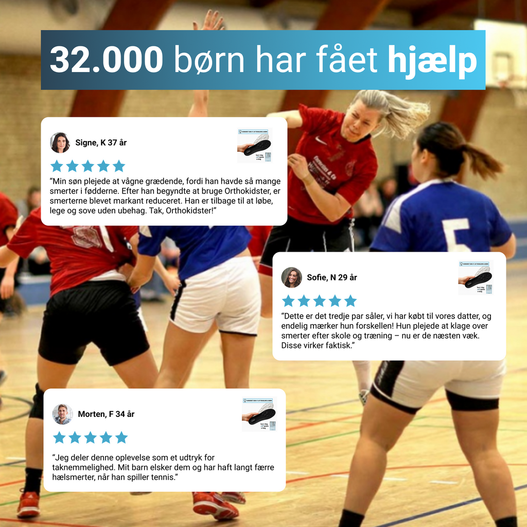 OrthoKidster™ - Ortopædisk Indlægssål til Børn med Smerter